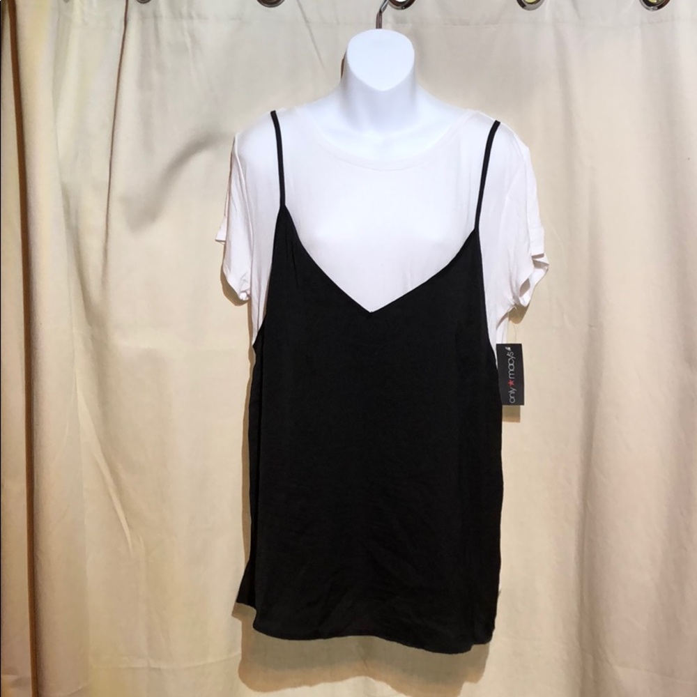Sanctuary t with black tank front